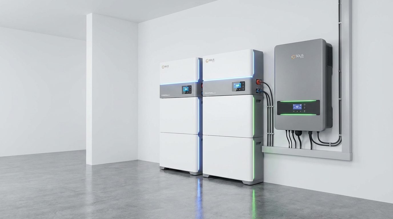 Home solar battery storage and inverter unit